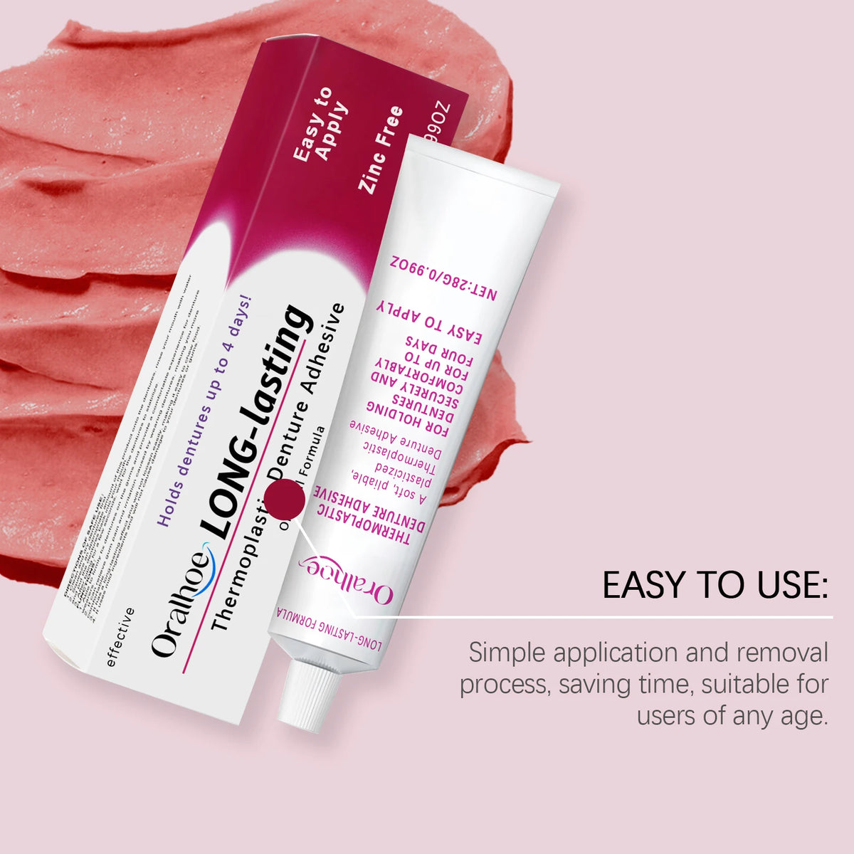 Thermoplastic Denture Adhesive Long-lasting Denture Fixing Adhesive Improve Comfort Denture Care Products Odontologia Oasis Select