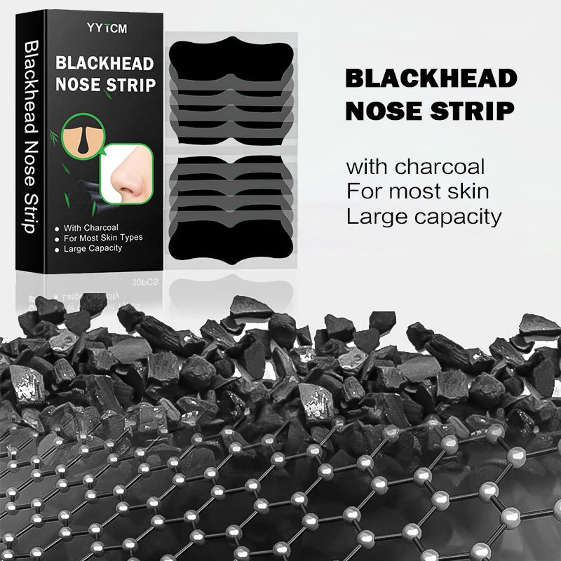Bamboo Charcoal Blackhead Remover Nose Pore Strips | Up to 80pk Nose Pore Strips Oasis Select