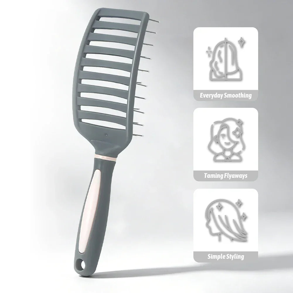 Detangling Hair Brush – Bristle & Nylon Scalp Massage Comb Detangling Hair Brush Oasis Select