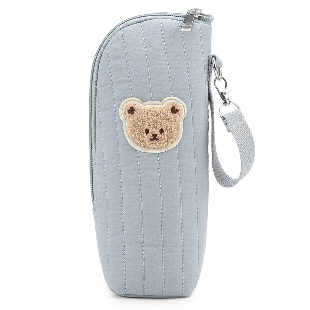 Plush Bear Baby Bottle Insulated Warmer Bag | Travel & Stroller