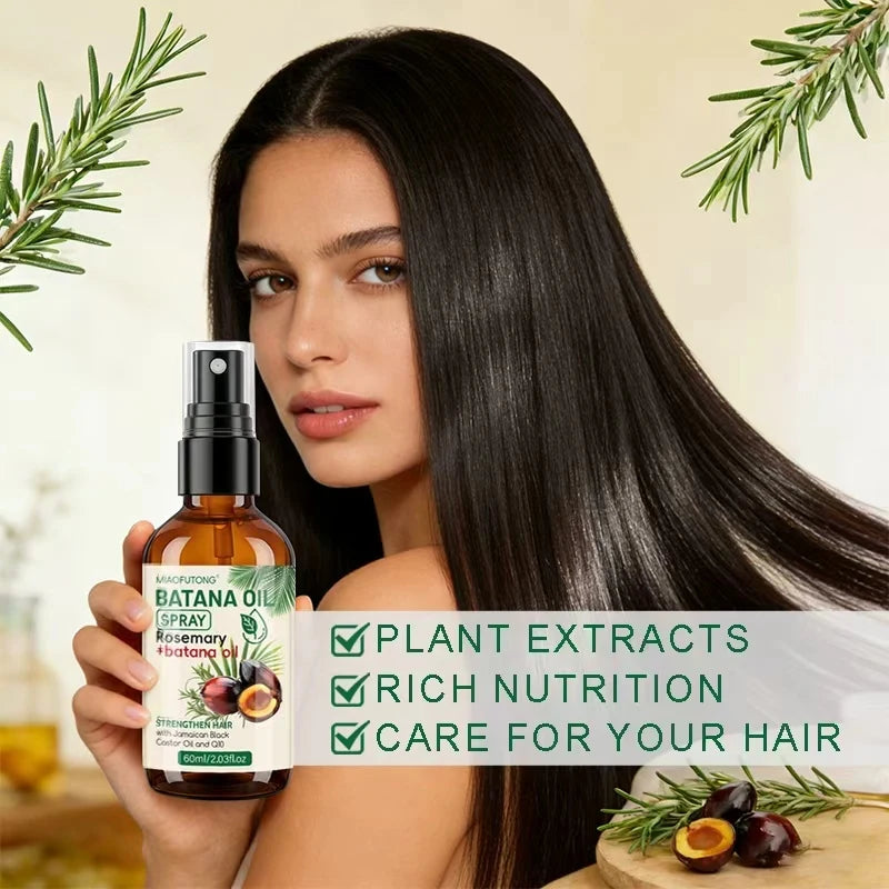 Batana hair care essential oil spray is rich in batana and rosemary ingredients to prevent dryness, hair care Oasis Select