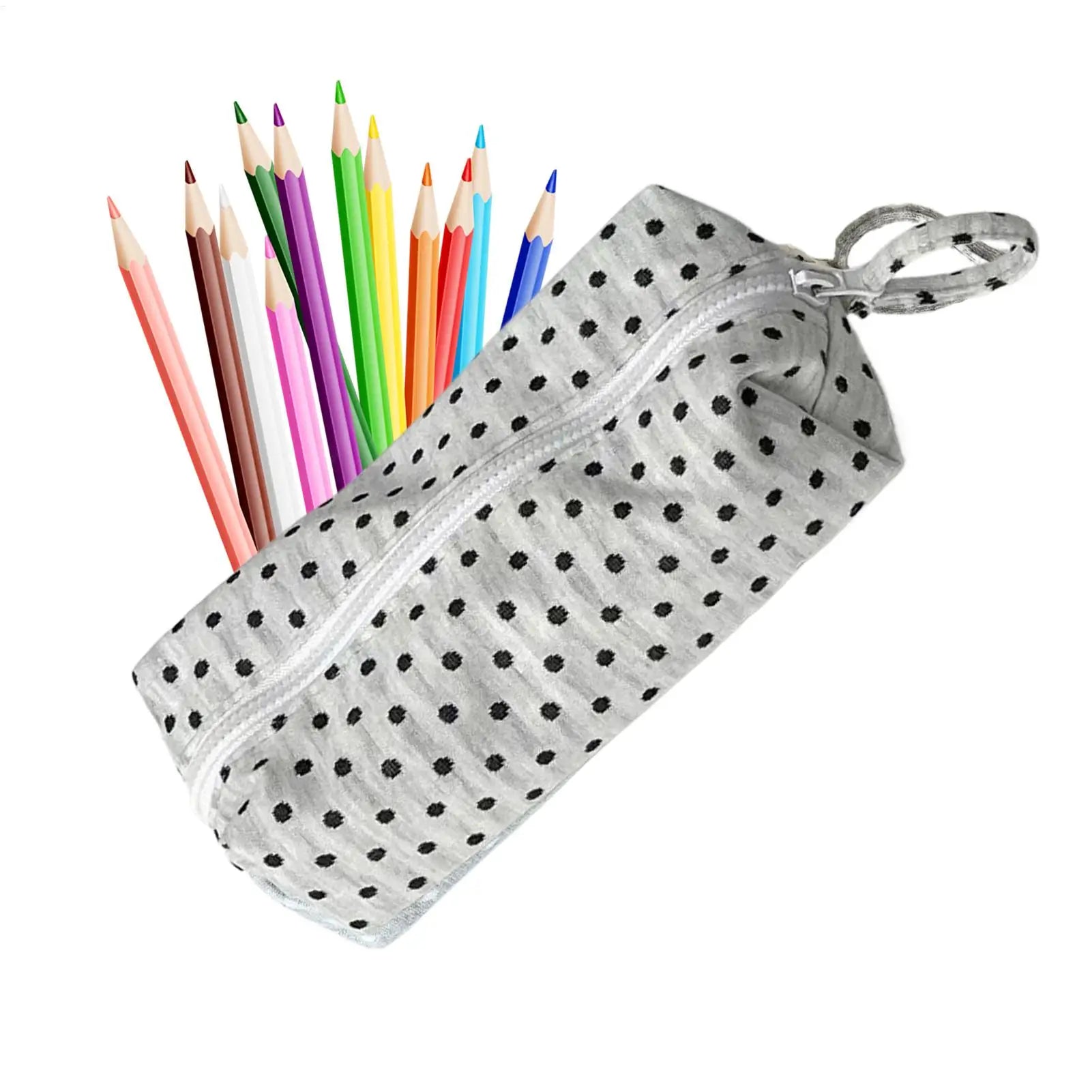 Pencil Bag Multifunctional Dot Design Pencil Case Large Capacity Stationery Pouch Stationery Organizer Bags Back To School Oasis Select