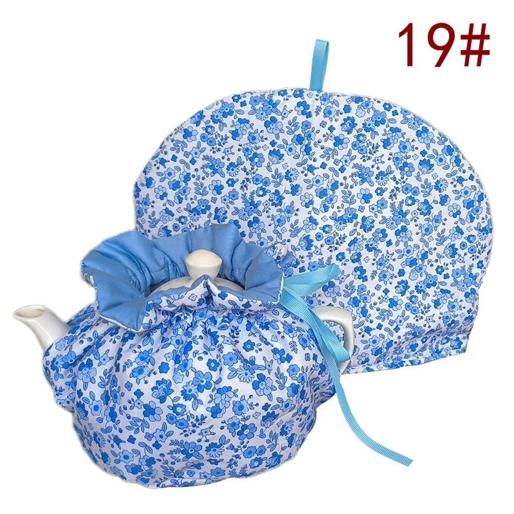 Insulation Tea Cosy Fabric Keep Warm Teapot Dust Cover Table Decorative Accessories Breakfast Warmer Teapot Cover Home Kitchen Oasis Select