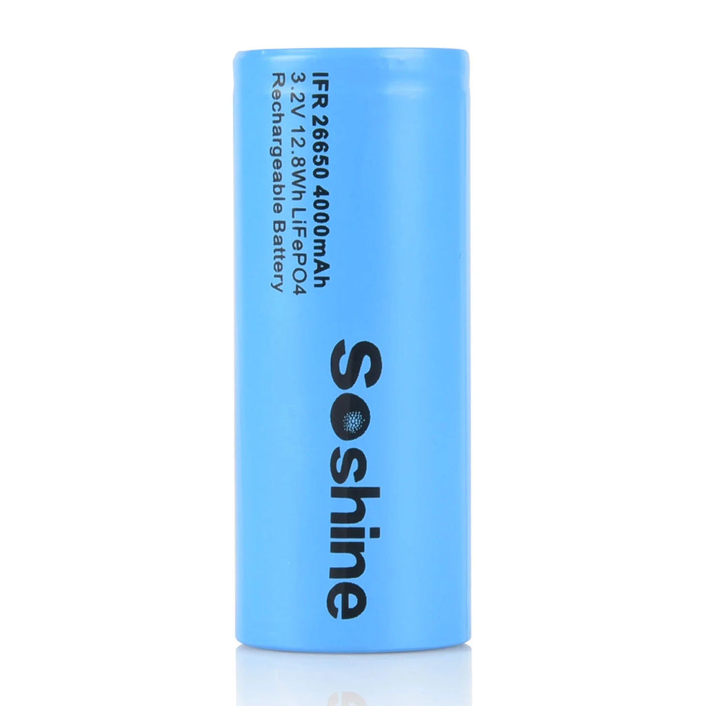 Soshine 3.2V LiFePO4 Rechargeable Batteries – All Sizes
