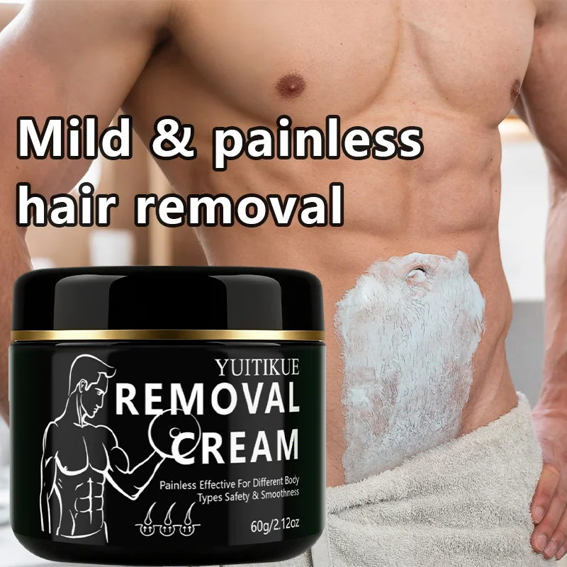 YUITIKUE Men's Hair Removal Cream – Mild & Painless 60g