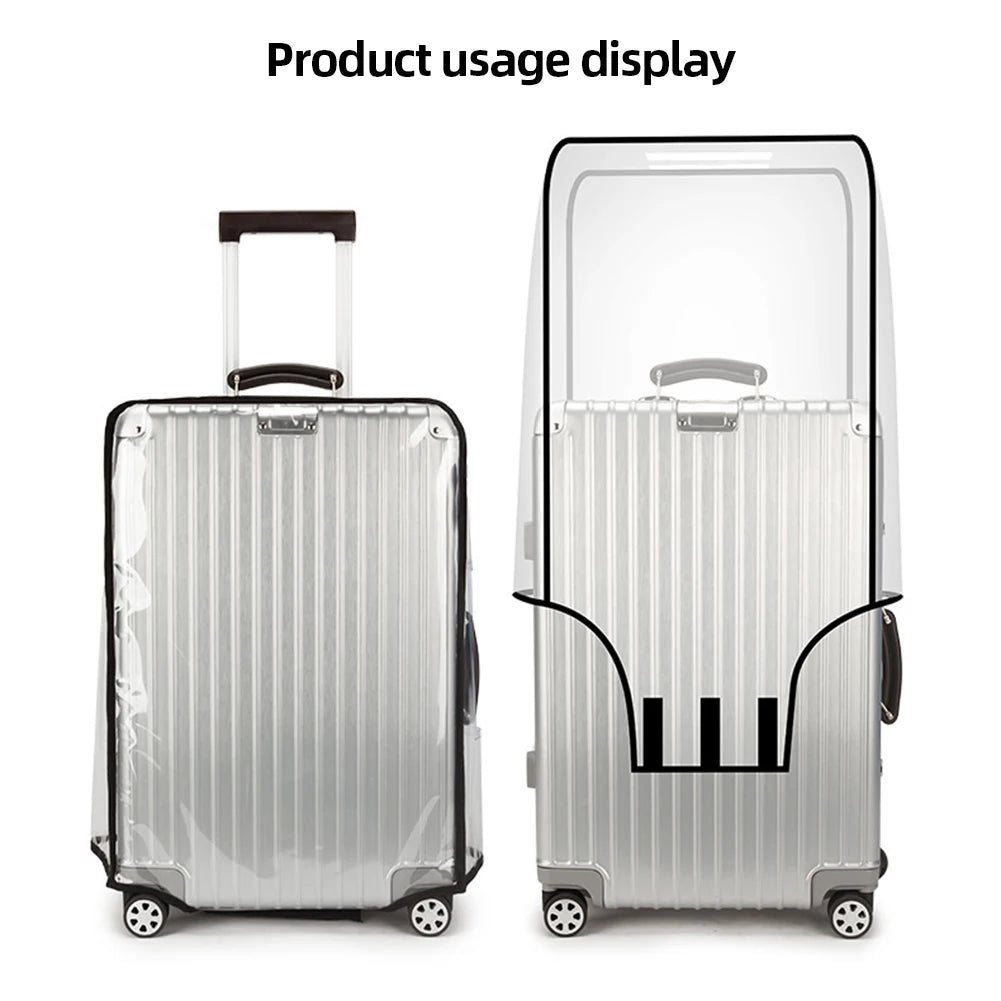 Clear PVC Suitcase Cover Protector 18–30 Inch | Waterproof Luggage Cover Oasis Select