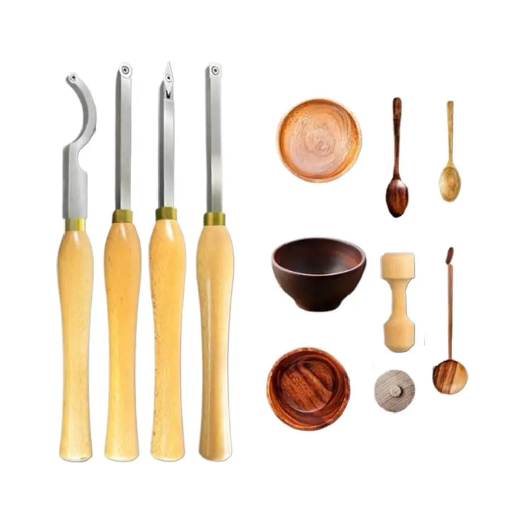 Hard Alloy Wood Lathe Tool Set – Swan Neck & Ergonomic Handle