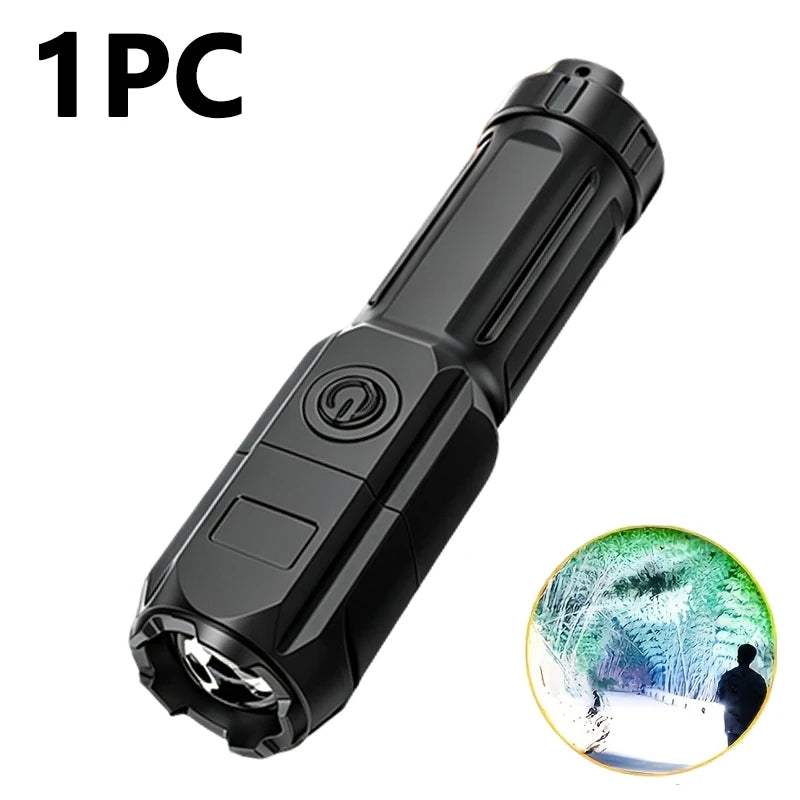 ZHIYU LED Rechargeable Zoomable Flashlight – Waterproof Torch