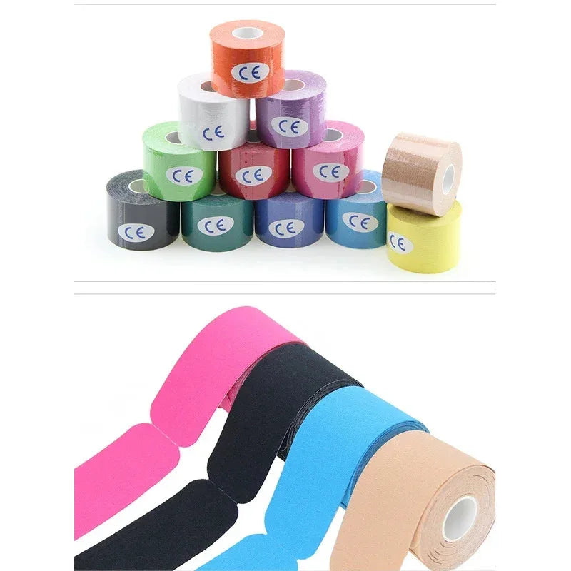 1pcs Sports Waterproof Kinesiology Tape Athletic Bandage Muscle Recovery Protector Strapping Pain Relief Tennis Gym Elastic Wrap Oasis Select