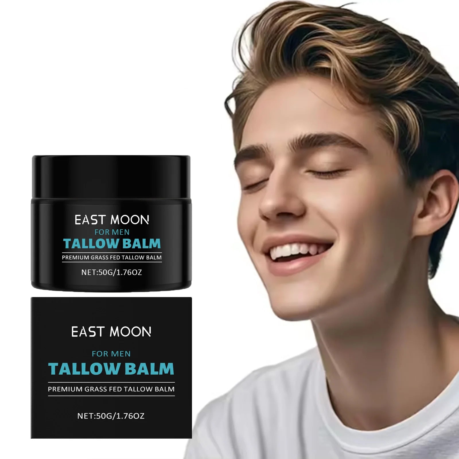Men's Tallow Balm Firming Fade Fine Lines Anti Wrinkle Moisturizing Non-Greasy Brighten Skin Facial Care Skin Face Cream Oasis Select