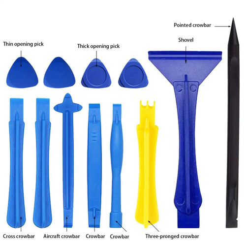 12Pcs Universal Plastic Spudger Pry Tools Shovel Mobile Phone Screen Opening Tools Repair Kit For IPhone Laptop Repair tools Oasis Select