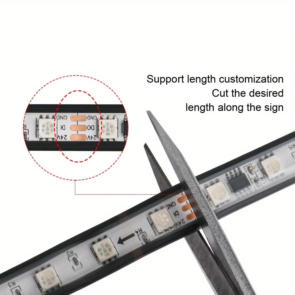 24V RGB LED Strip Lights for Trucks – Ambient Lighting Kit
