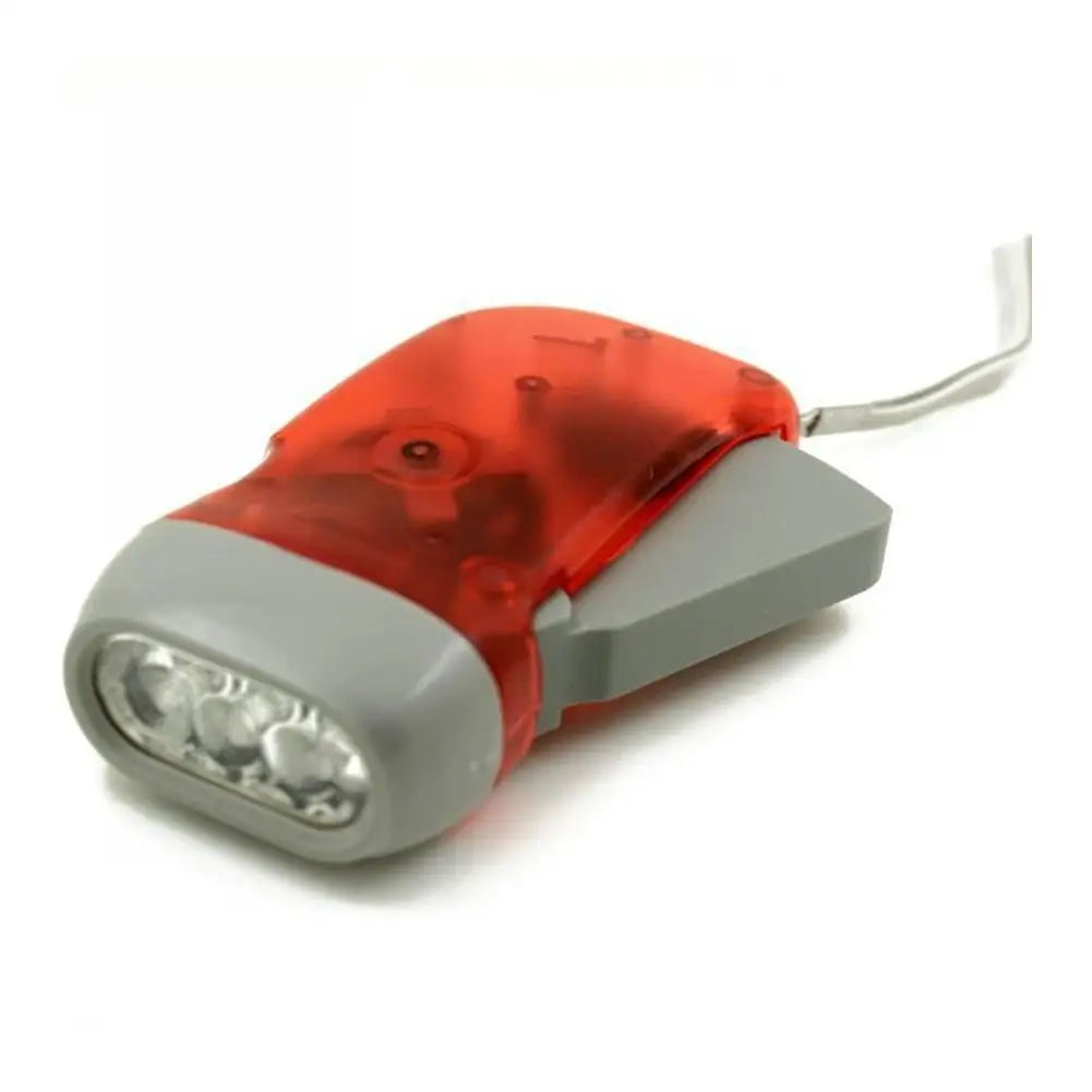 Hand-Powered Mini LED Flashlight – Battery-Free Camping Torch