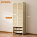 Large-capacity outer corridor multi-layer vertical shoe rack at the entrance of the household entrance Oasis Select White Ermen 61