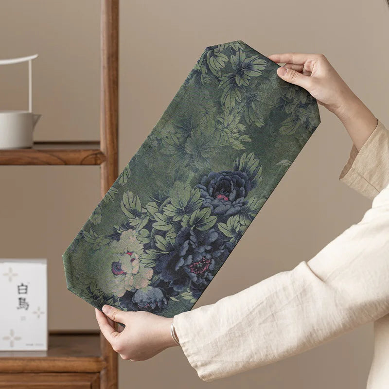Silk Ruyi Tea Coaster, Teapot Mat, Kung Fu Tea Set Accessories, Anti-Collision Heat Insulation Mat, Teapot Holder, Tea Oasis Select