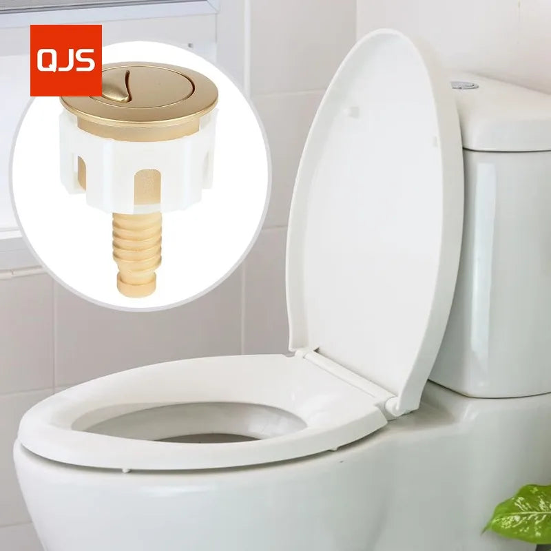 Toilet Flush Button Cistern Flusher Replacement Parts, Toilet Push Button Easy Installation Modern Bathroom Upgrade (Matt Gold) Oasis Select