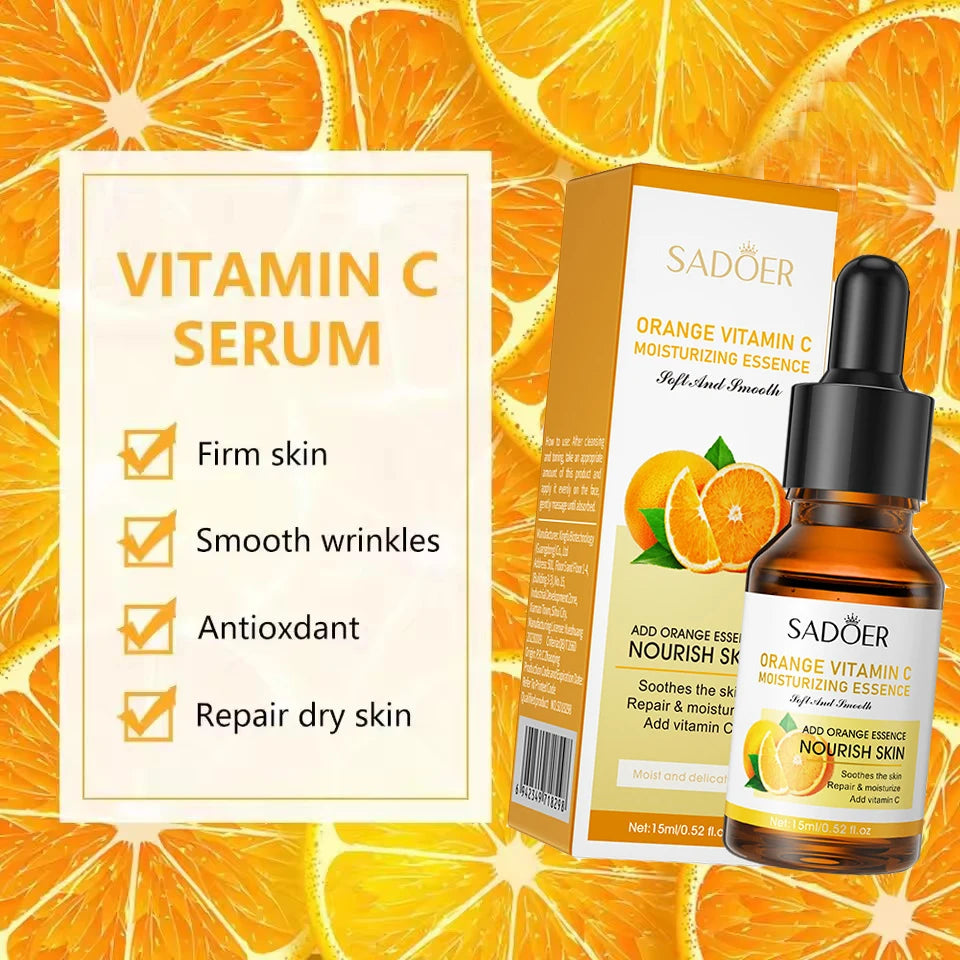 SADOER Vitamin C & Hyaluronic Acid Face Serum 15ml