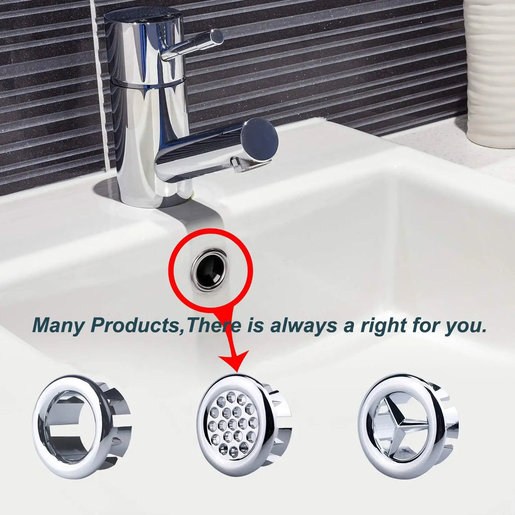 1-30PCS Brass Sink Drain Stopper Ceramic Art Basin Overflow Hole Plug Decorative Cover for Bathroom Sink Shower Accessories Oasis Select