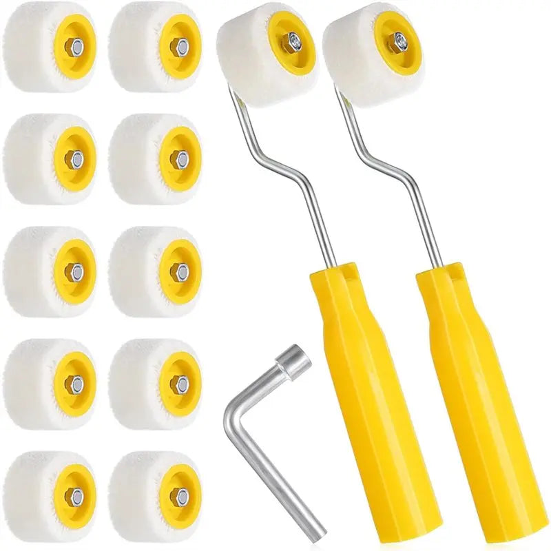 ~WISH Mini Paint Roller 4/5 Inch, Foam Roller Paint, Tiny Painting Tool For Touch Up Trim Edge Or Corner Oasis Select As Shown