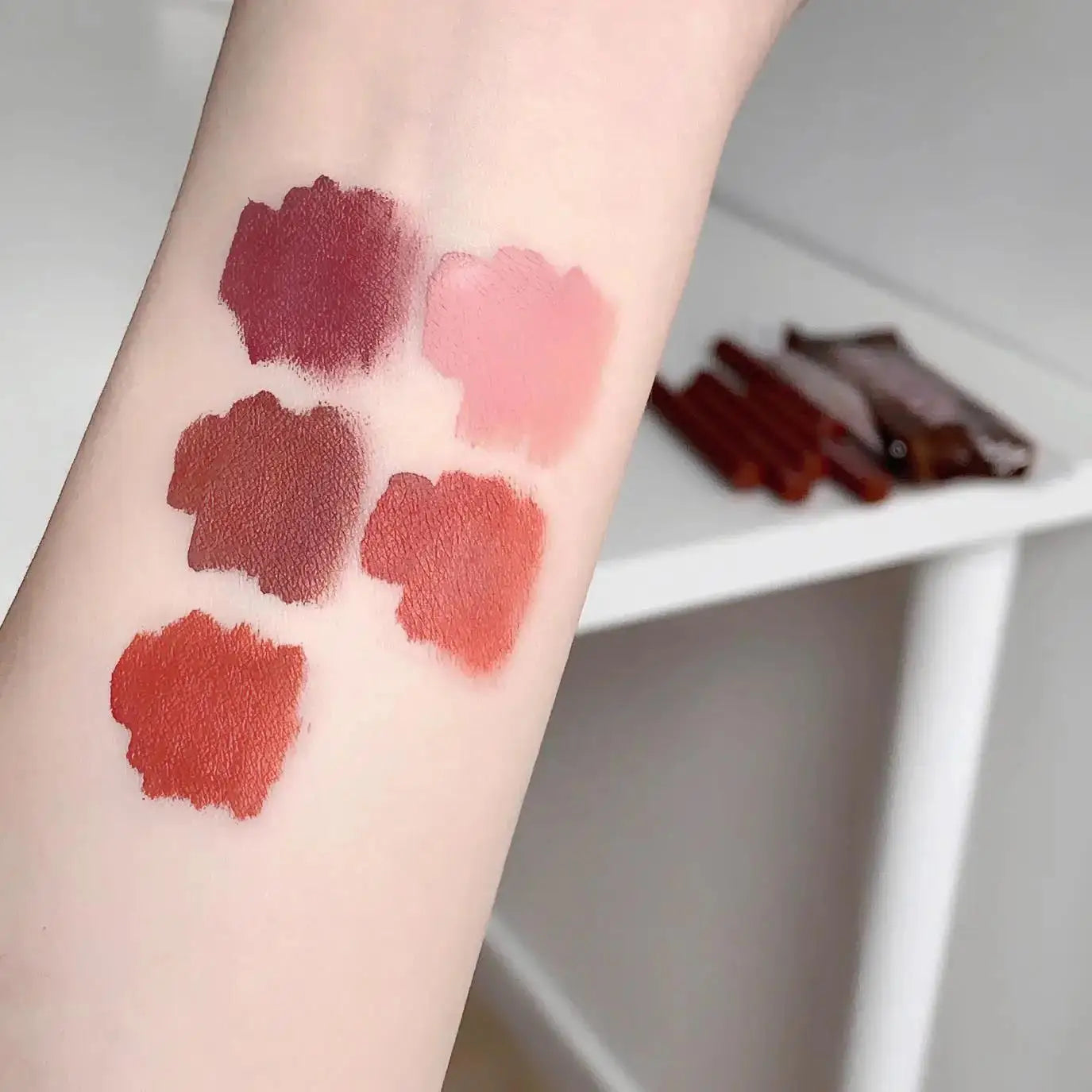 MAGIC CASA 5-Pc Waterproof Velvet Matte Liquid Lipstick Set