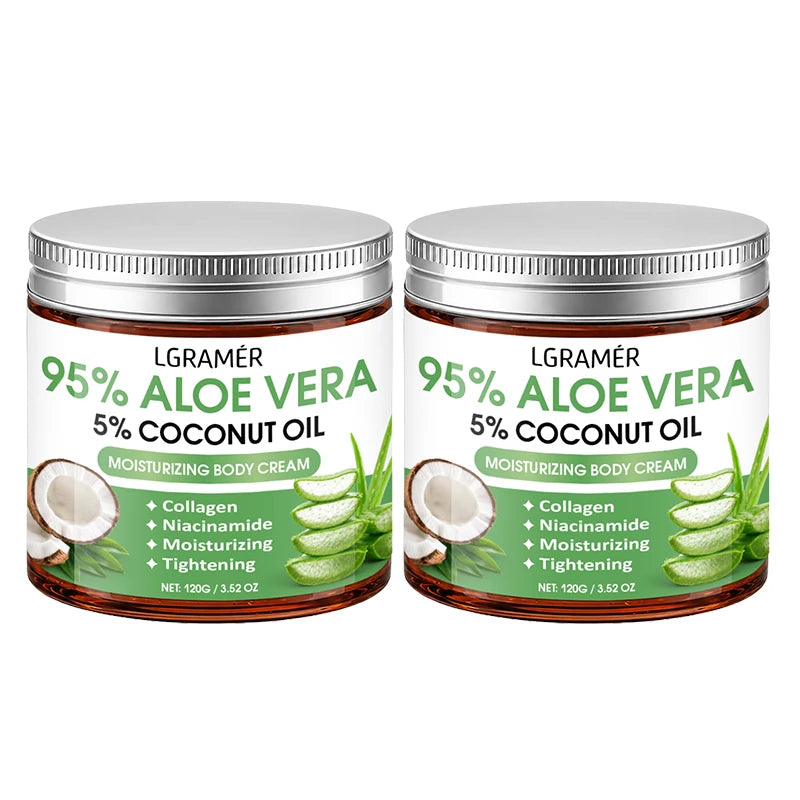 95% Aloe Vera Body Cream – Coconut Oil & Niacinamide | 30g