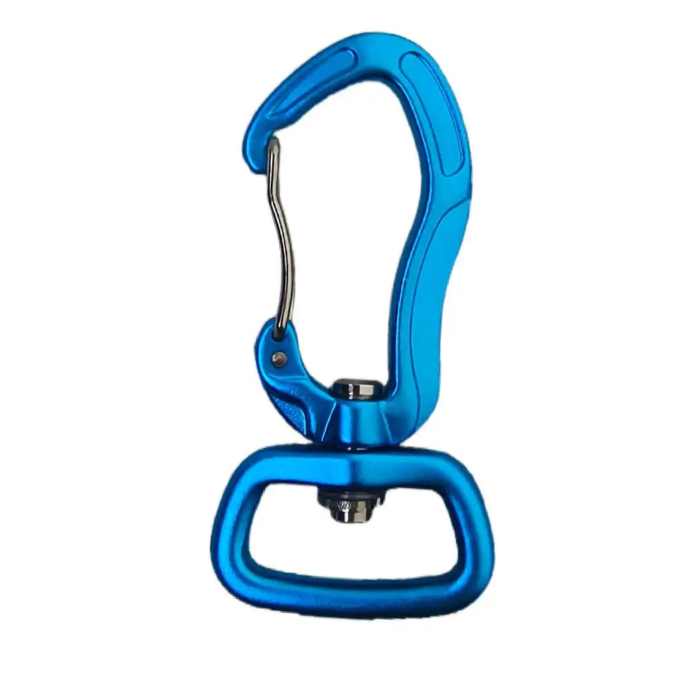 Lightweigh Outdoor Climbing Carabiner Keychain Clip for Backpacks Water Bottle Dog Leash Gear Rotatable Wiregate Hammock Hook Oasis Select Blue 1