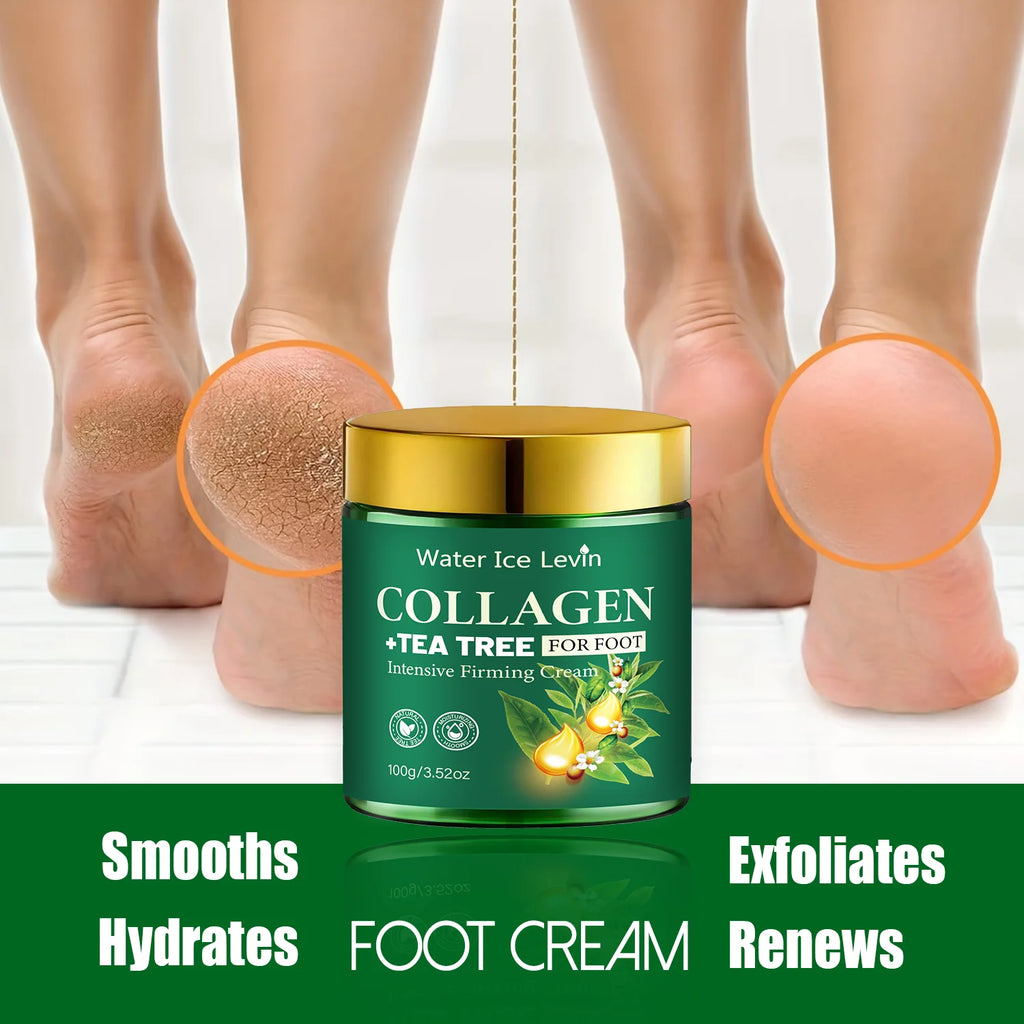 Intensive Foot Cream – Collagen & Tea Tree Moisturizing Firming Foot Cream Oasis Select