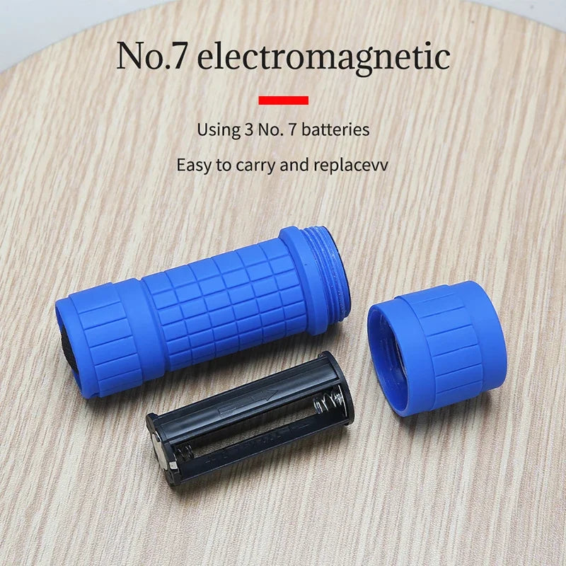 Mini Portable Flashlight Nine XPE Lamp Beads Strong Lighting Using 3 NO.7 Batteries Fixed Focus Pocket Outdoor Emergency Torch Oasis Select