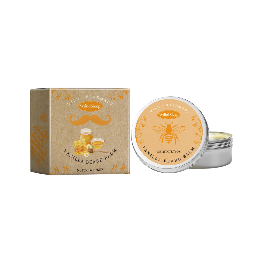 Natural Vanilla Beard Balm – Nourishing Men's Styling Cream 50g Beard Balm Oasis Select