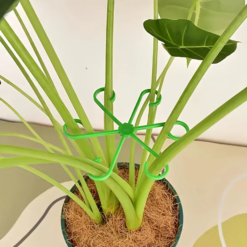 4Pcs Transparent Plant Support Stakes,U-Shaped Foldable Garden Stakes for Bamboo &Potted Plants,Indoor/Outdoor Hydroponics Use ﻿ Oasis Select