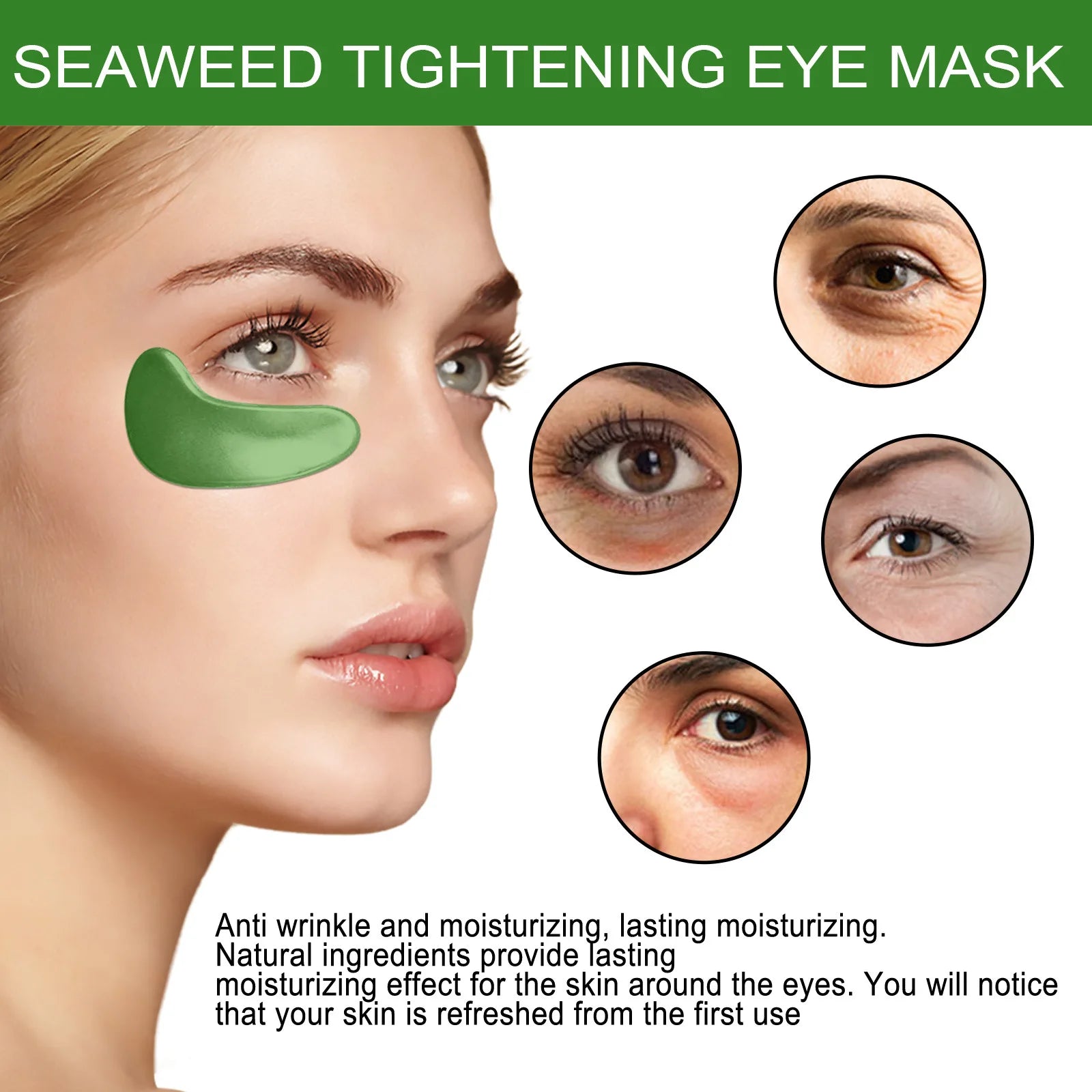 Eelhoe Seaweed Collagen Eye Patches – Dark Circles & Bags Collagen Eye Patches Oasis Select