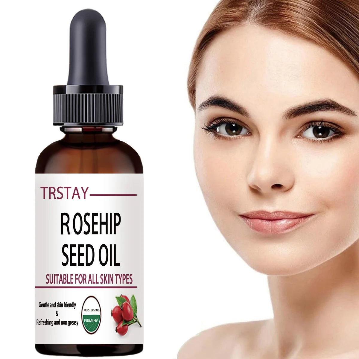 5ML/15ML/30ML/50ML/Pure Essential Oils Rosehip Oil Moisturizing Brighten Skin Color Essential Oil Anti-Dry Anti-Aging Face Essen Oasis Select