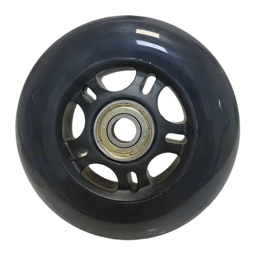 Black PU Rubber Single Row Inline Skate Wheels 72mm 76mm 80mm 84mm For Roller Skates Scooters Luggage Replacement Parts Oasis Select