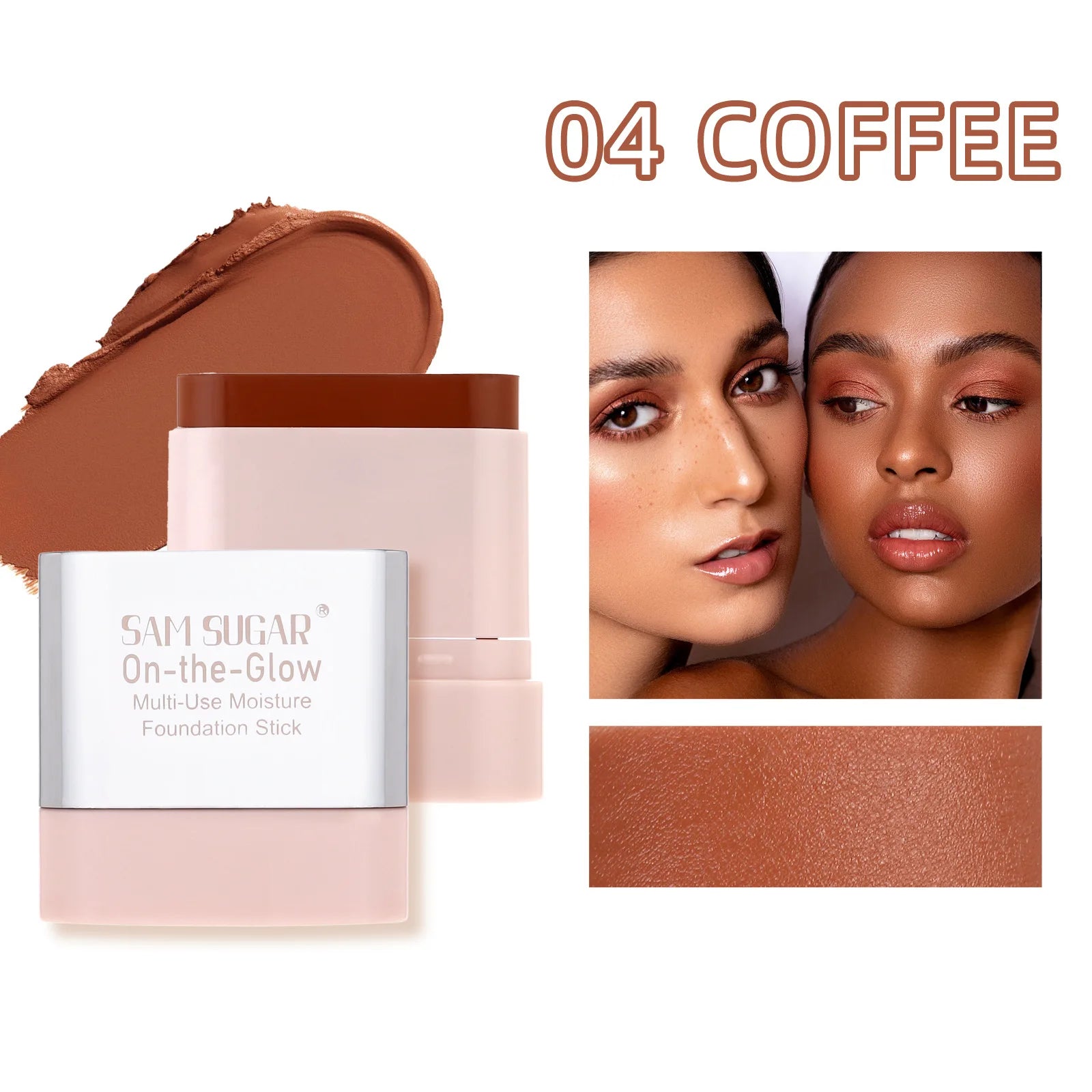 SAM SUGAR Foundation Stick – Waterproof, Oil Control & Concealer