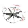 Cake Cutter Slicer Stainless Steel Pastry Portion Marker Pizza Pie Divider Even 6-8 Slices Cake Portioner Baking Tools Kitchen Oasis Select 7slice
