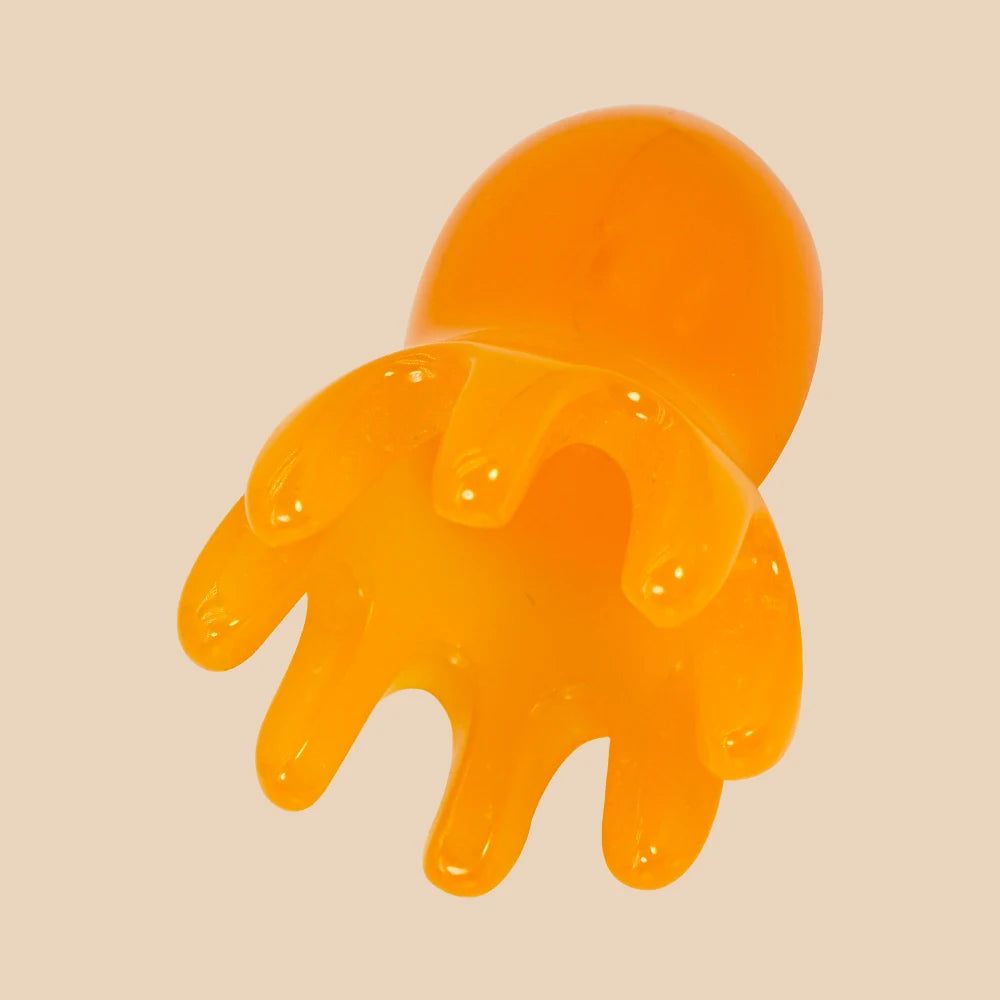 Octopus Scalp Massage Comb – Korean Hair Care Tool Scalp Massage Comb Oasis Select Yellow