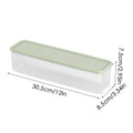 Pasta Container Rectangular Clear Spaghetti Container Organizer Stackable Spaghetti Container Airtight Containers Pasta Storage Oasis Select Light Green
