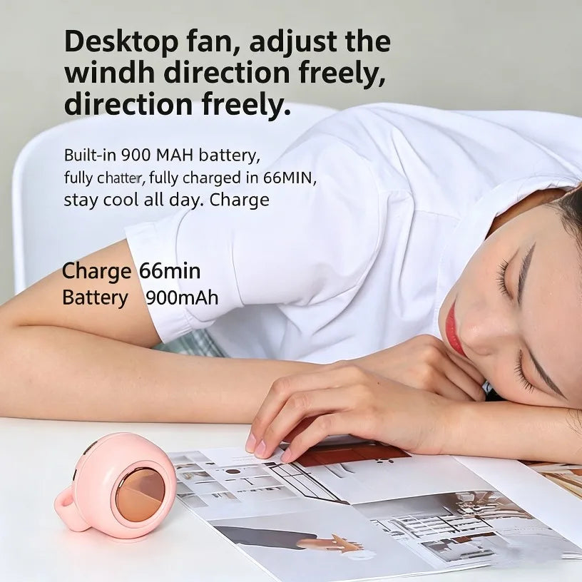 Adjustable Wind Direction Clip Fan Portable Waist Mount Fan Type C Charging Compact Travel Cooling Fan Summer Cooling Fan Oasis Select