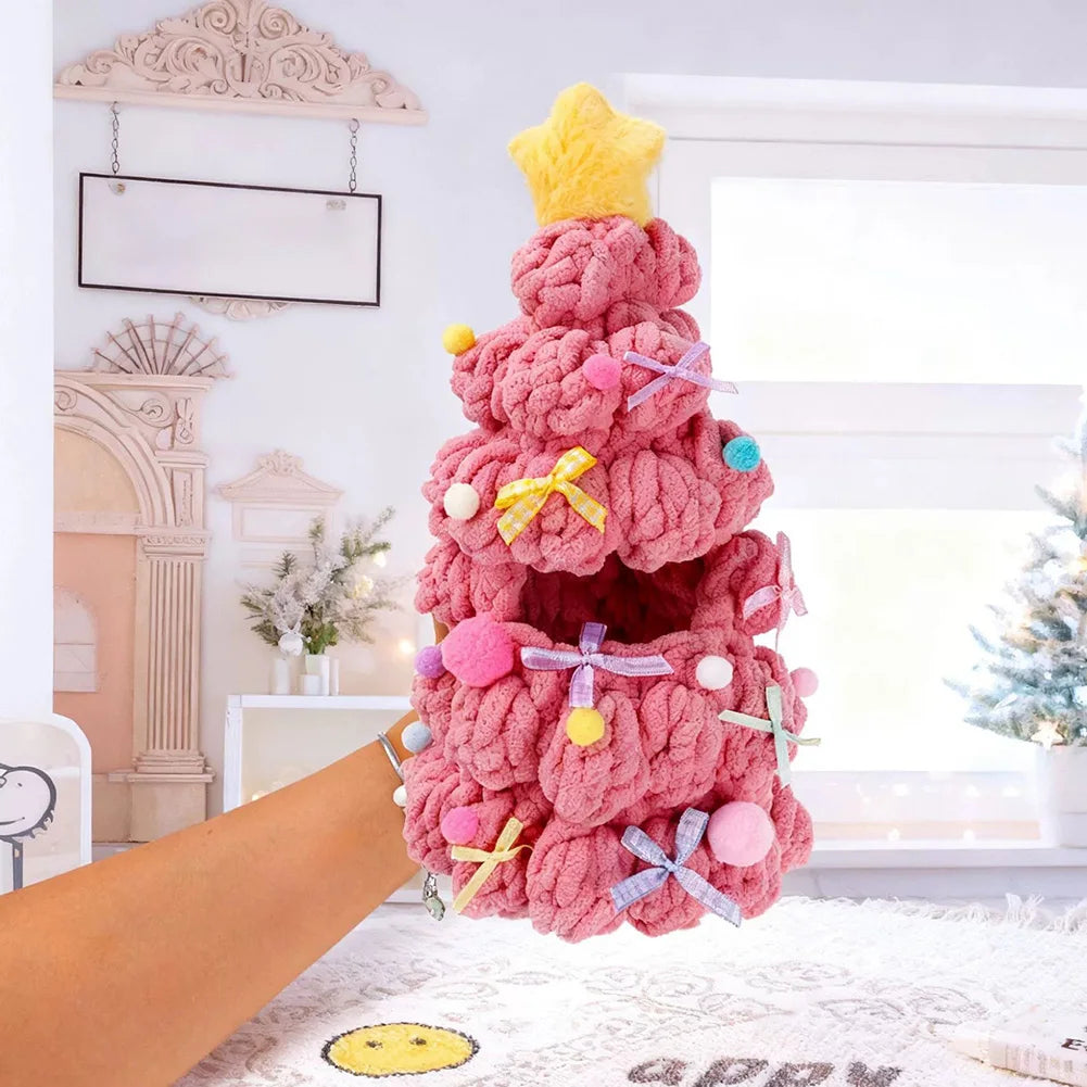 Handmade Crochet Christmas Tree Doll Outfit | 17cm Plush Doll