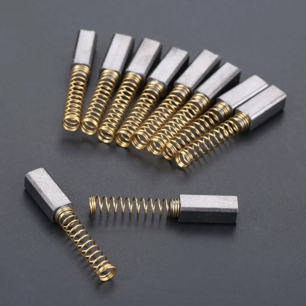 10Pcs 4.5mm*4mm*11mm Wire Sewing Machine Carbon Motor Brushes Fits Home Sewing Machines Sewing Accessories Graphite + Copper Oasis Select