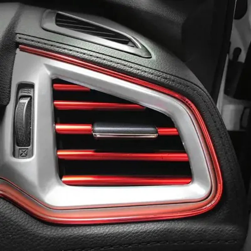 10/20PCS 20cm Car Air Conditioner Outlet Decorative U Shape Moulding Trim Decor Strips Car Door Edge Corner Protector Oasis Select