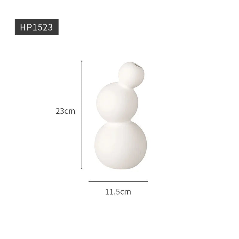 Nordic Ins Vase Ceramic Blank Decoration Living Room Home Cabinet Decoration Homestays Clothing Store Soft Decoration Home Decor Oasis Select D