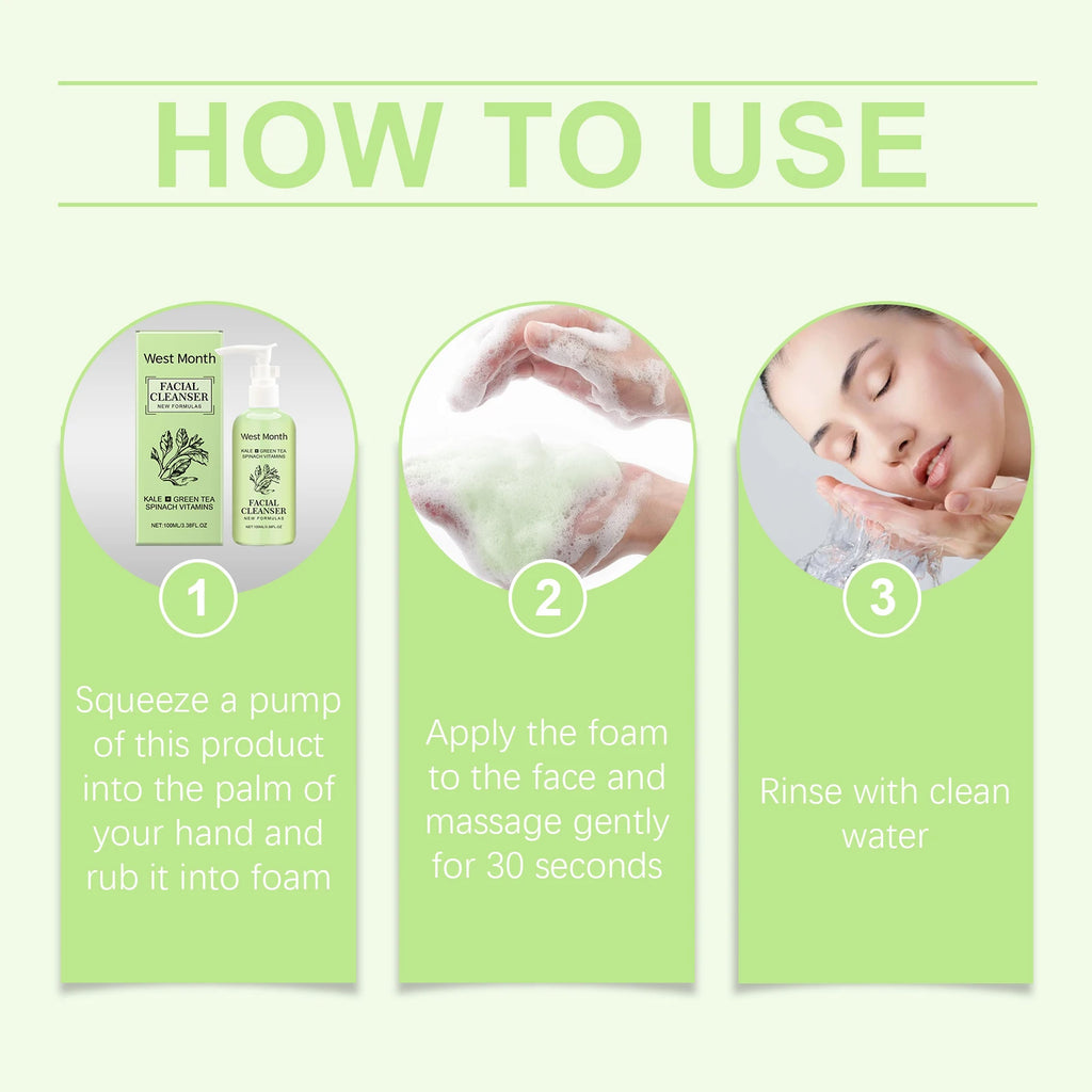 Remove Dirt Cleanser Anti Acne Oil Control Cleansing Pores Reducing Blackhead Brightening Soothing Purifying Foaming Facial Wash Oasis Select