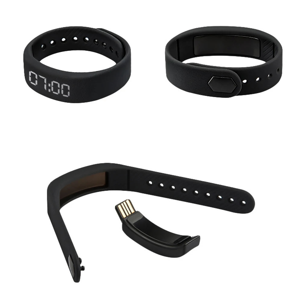 LED Digital Smart Wristbands Waterproof Smart Clock Smartband With Running Pedometer Monitor Smart Band Vibration Alarm Reminder Oasis Select