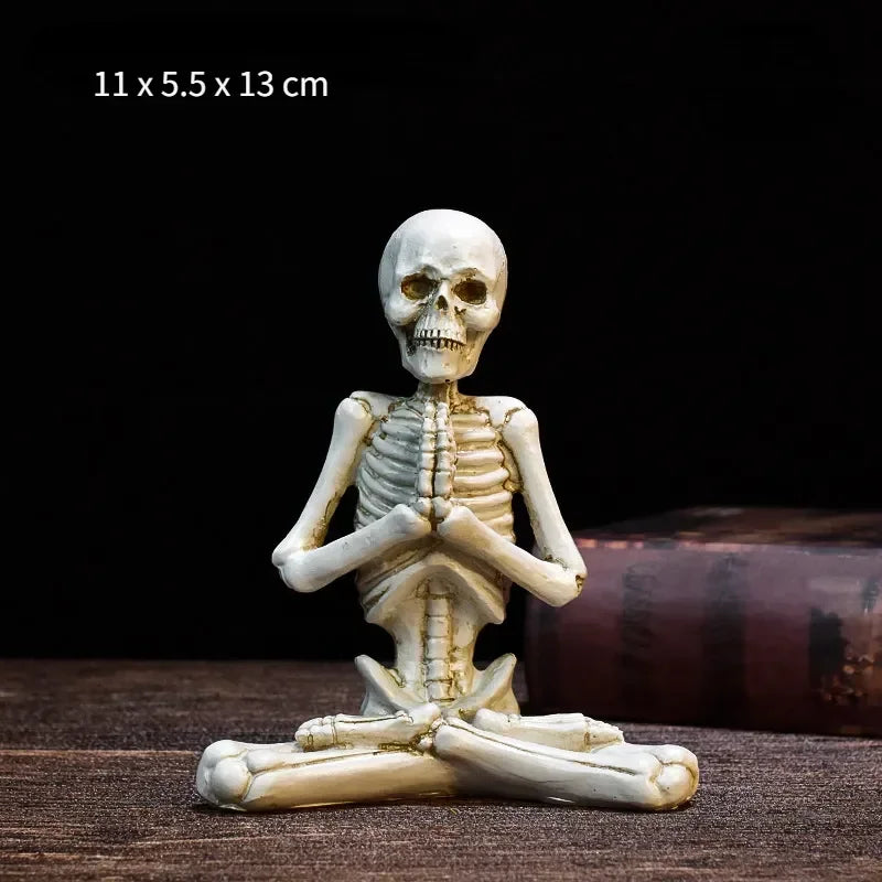 Skull Figurines Skulls Gothic Room Decor Horrible Ghost Resin Skeleton Sculptures for Interior Home Decorations Oasis Select White C China Mainland