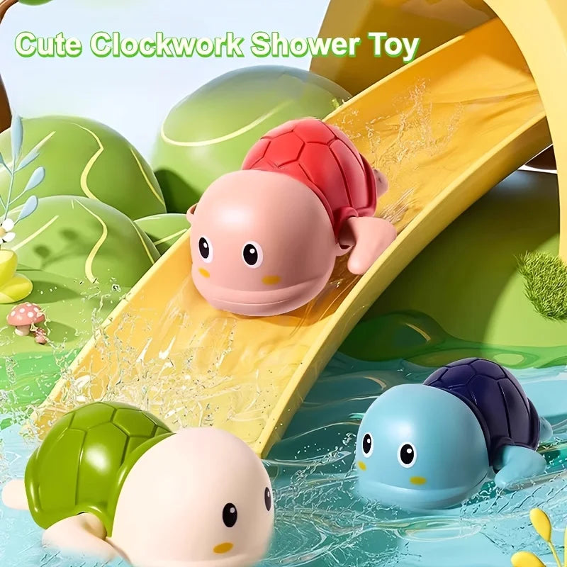 3/1pcs Cute Wind-Up Animal Frog Water Spray Toy,Plastic Bath Toy with Water-Squirting Head for Shower and Swimming Pool Fun Oasis Select