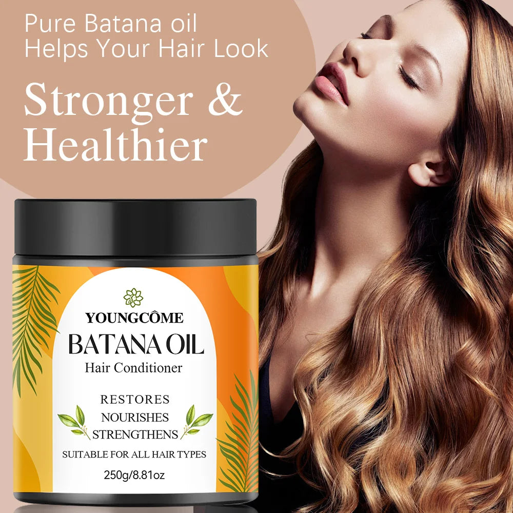 Organic Batana Oil for hair growth 100% Pure And Natural Batana Oil For Treating Hair Loss Anti-Breakage Hair Oasis Select