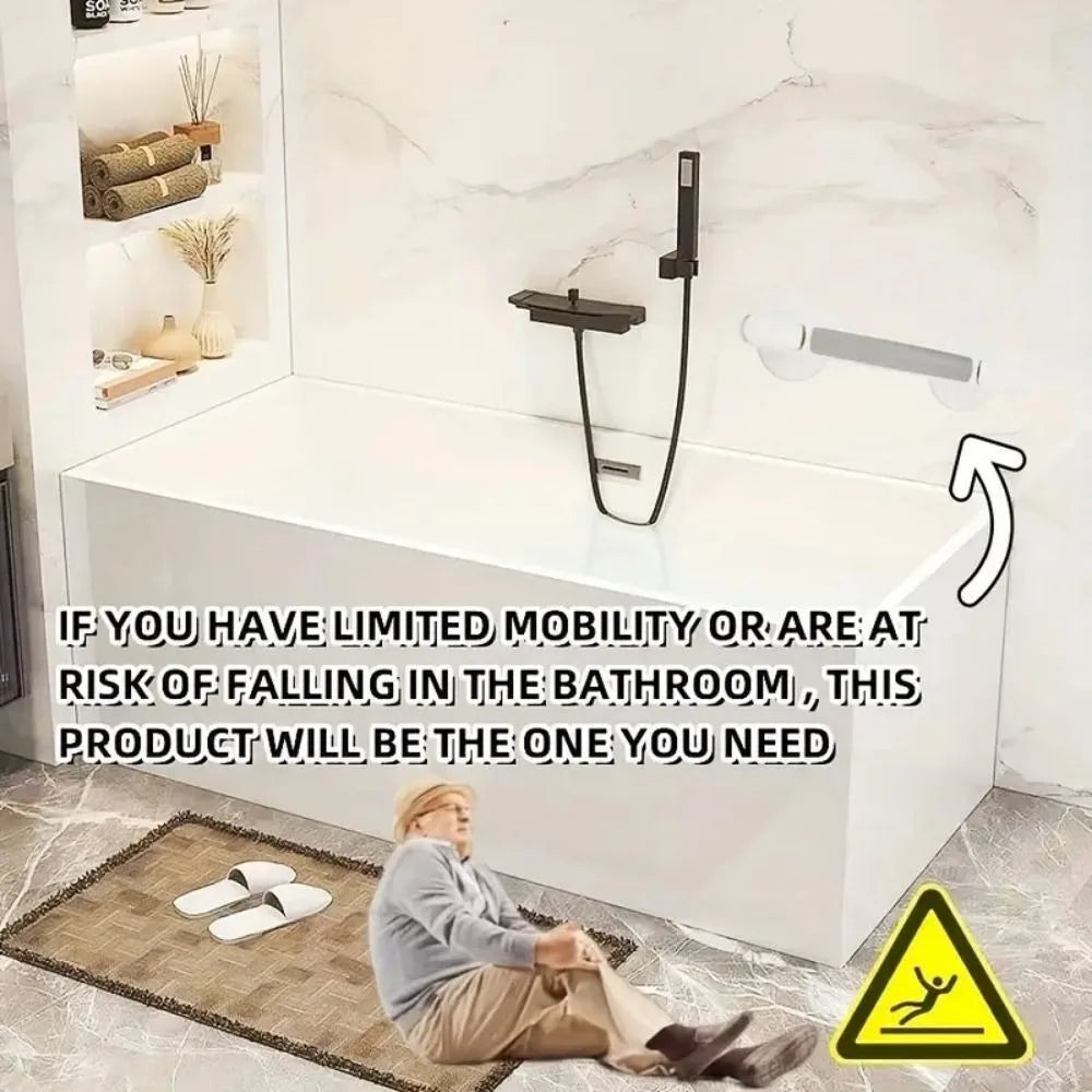 New Suction Cup Bathroom Grab Rails Non-slip No Punching Shower Safety Grab Bar Suction Safety Handle Elderly/Children Oasis Select