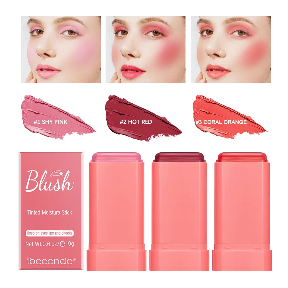 ibcccndc Multi-Use Cream Blush Stick – Long-Lasting Blusher