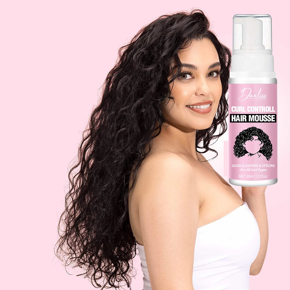 Curl Defining Mousse – Anti-Frizz Bouncy Curl Enhancer Cream Curl Styling Cream Oasis Select